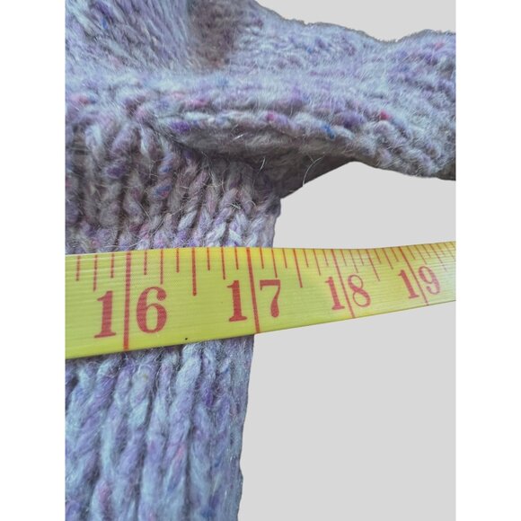 Talbots Turtleneck Sweater PETITE Medium Wool Silk Mohair Lilac Lavendar Confett - Picture 3 of 5